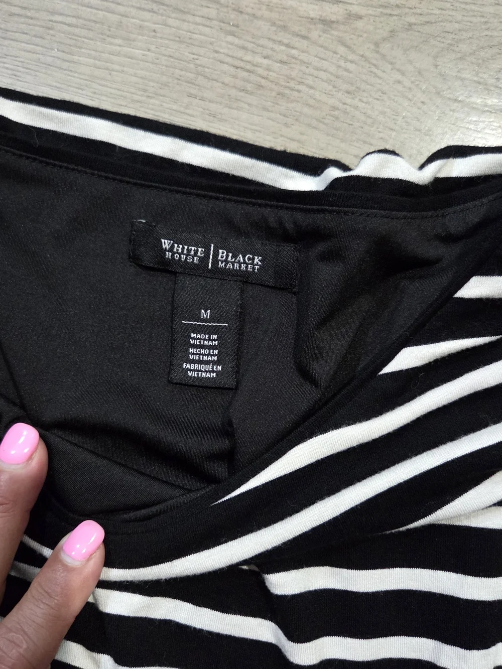 White House Black Market black white